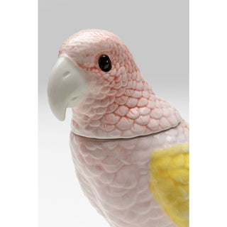 Deco Jar Exotic Bird Giallo 23cm - DEKOR