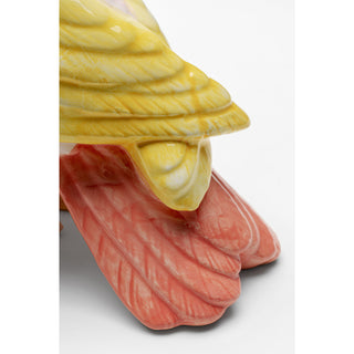 Deco Jar Exotic Bird Giallo 23cm - DEKOR