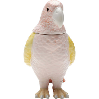 Deco Jar Exotic Bird Giallo 23cm - DEKOR