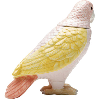 Deco Jar Exotic Bird Giallo 23cm - DEKOR