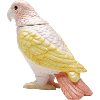 Deco Jar Exotic Bird Giallo 23cm - DEKOR