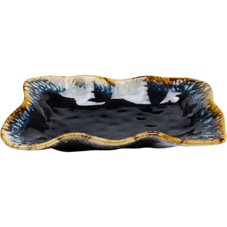 Serving Plate Lio Dark Blue 17x26cm - DEKOR