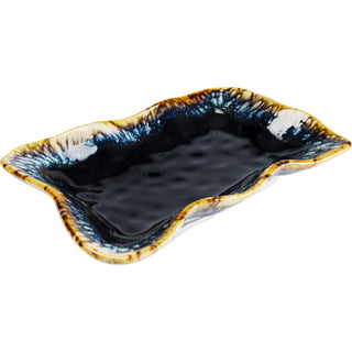 Serving Plate Lio Dark Blue 17x26cm - DEKOR
