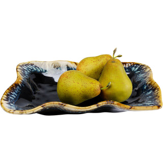 Serving Plate Lio Dark Blue 17x26cm - DEKOR
