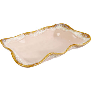 Serving Plate Nala Rosa 17x26cm KARE MIAMI