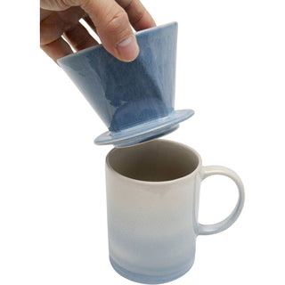 Mug + Coffee Filter Pick Up Blue (2/part) - DEKOR