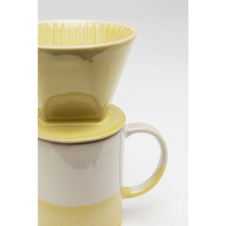 Mug + Coffee Filter Pick Up Yellow (2/part) - DEKOR
