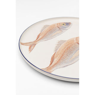 Plate Poisson Blue Ø27cm Assorted KARE MIAMI