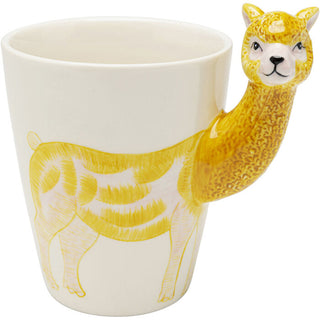Mug Funny Animal Alpaca 12cm KARE MIAMI