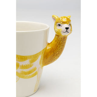 Mug Funny Animal Alpaca 12cm KARE MIAMI