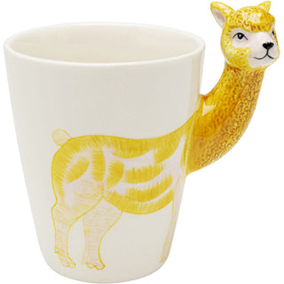 Mug Funny Animal Alpaca 12cm KARE MIAMI