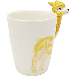 Mug Funny Animal Alpaca 12cm KARE MIAMI