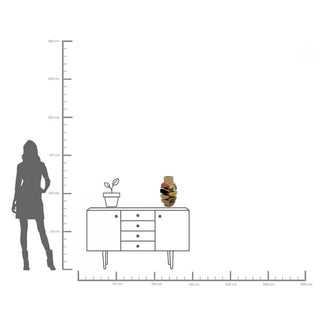 Vase Foglie Colore 40cm KARE MIAMI