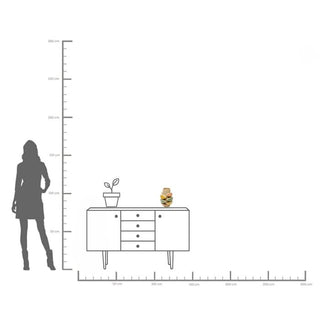 Vase Foglie Colore 26cm KARE MIAMI