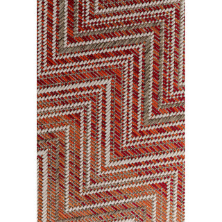 Outdoor Carpet Zigzag Red 230x330cm KARE MIAMI