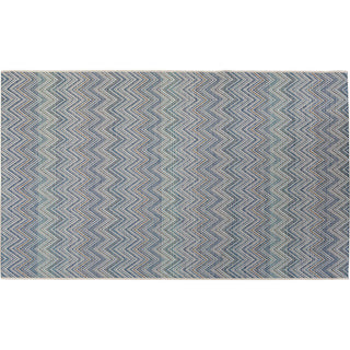 Outdoor Carpet Zigzag Blue 230x330cm KARE MIAMI