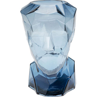 Vase Prisma Face Blue 30cm - DEKOR