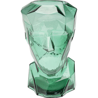 Vase Prisma Face Green 30cm - DEKOR