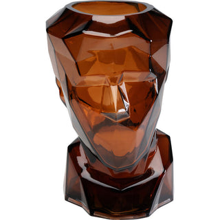Vase Prisma Face Brown 30cm - DEKOR