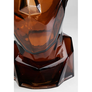 Vase Prisma Face Brown 30cm - DEKOR