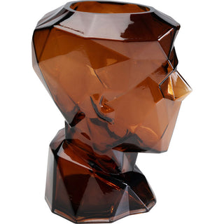 Vase Prisma Face Brown 30cm - DEKOR