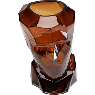 Vase Prisma Face Brown 30cm - DEKOR