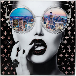 Framed Picture NY View 120x120cm KARE MIAMI