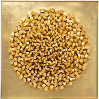 Wall Object Mikado Gold 120x120cm KARE MIAMI