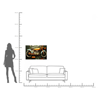 Glass Picture Garage Motorbike 60x80cm KARE MIAMI