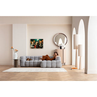 Glass Picture Astronauts Dogs 80x60cm KARE MIAMI