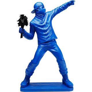 Deco Figurine Street Art Bouquet Blue 67cm - DEKOR