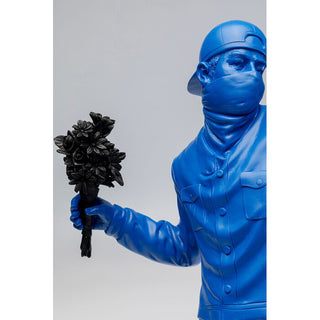 Deco Figurine Street Art Bouquet Blue 67cm - DEKOR