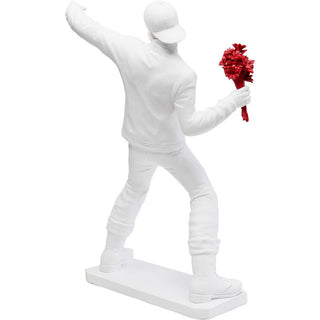 Deco Figurine Street Art Bouquet White 67cm - DEKOR