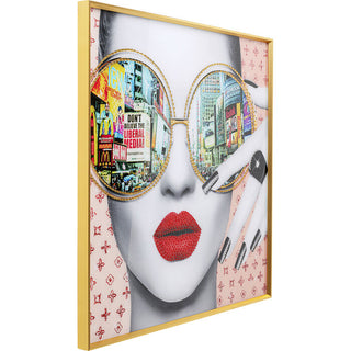 Framed Picture Times Square View 80x80cm KARE MIAMI