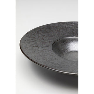 Plate Deep Cosmos Black Ø27cm KARE MIAMI