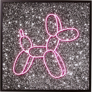 Glass Picture Balloon Dog LED 80x80cm KARE MIAMI