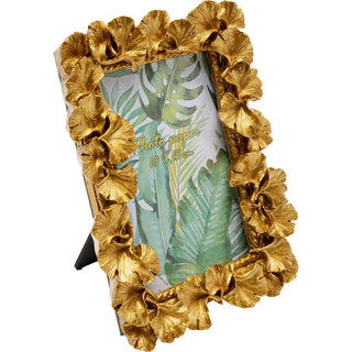 Picture Frame Ginkgo Leaf Gold 17x20cm KARE MIAMI
