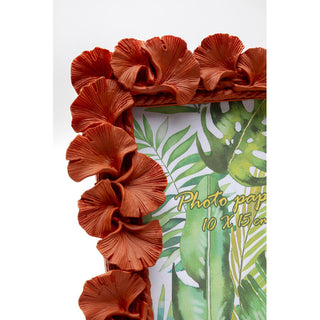 Picture Frame Ginkgo Leaf Orange 17x20cm KARE MIAMI