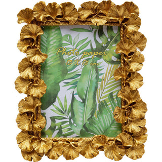 Picture Frame Ginkgo Leaf Gold 20x24cm KARE MIAMI