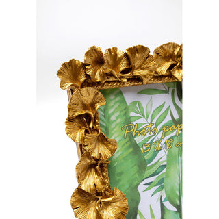 Picture Frame Ginkgo Leaf Gold 20x24cm KARE MIAMI