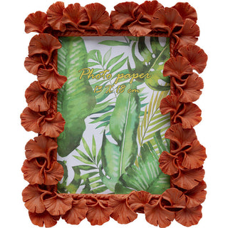 Picture Frame Ginkgo Leaf Orange 20x24cm KARE MIAMI