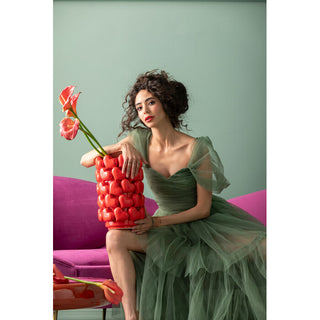 Vase Hearts 33cm KARE MIAMI