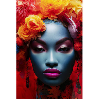 Glass Picture Flowers Dream Women 80x120cm KARE MIAMI