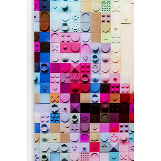 Glass Picture Pixel Face 120x80cm KARE MIAMI