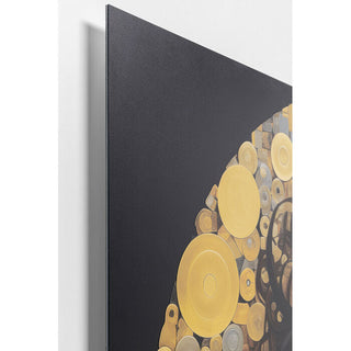 Glass Picture Art Nouveau Lady 3D 120x120cm KARE MIAMI