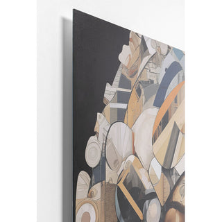 Glass Picture 3D Art Geo Women 120x120cm KARE MIAMI