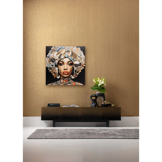 Glass Picture 3D Art Geo Women 120x120cm KARE MIAMI
