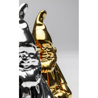 Salt and Pepper Shaker Gnome Silver/Gold (2/Set) KARE MIAMI