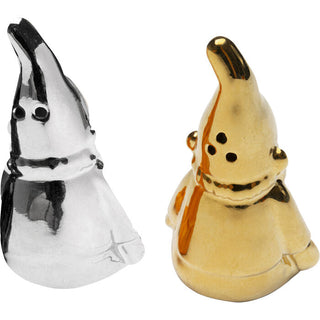 Salt and Pepper Shaker Gnome Silver/Gold (2/Set) KARE MIAMI