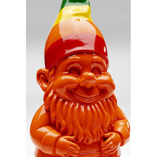 Deco Figurine Gnome Rainbow Orange 46cm KARE MIAMI
